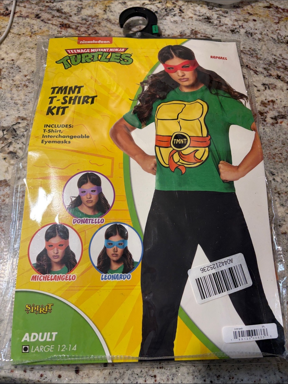 Teenage Mutant Ninja Turtles TMNT T-Shirt Kit Adult Large NWT